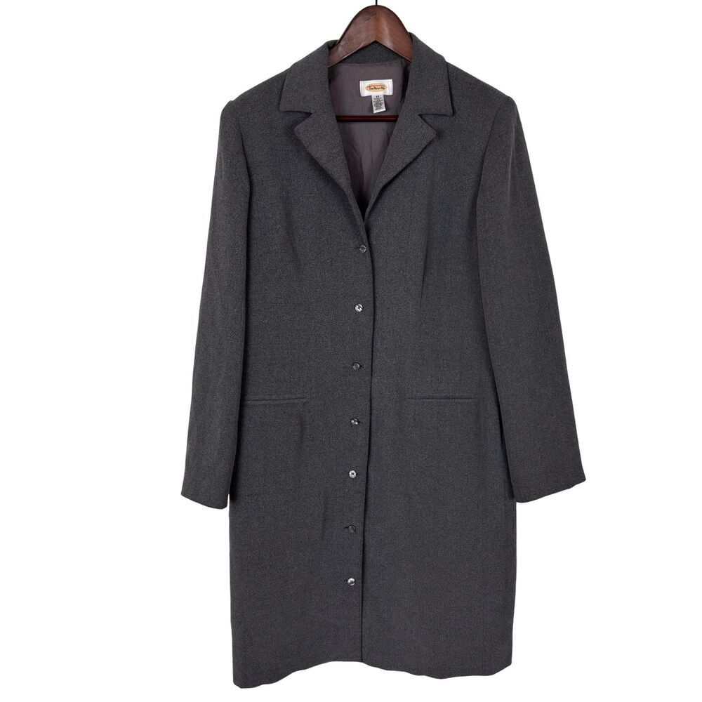 Talbots Gray Long Line Suit Jacket Women’s 12